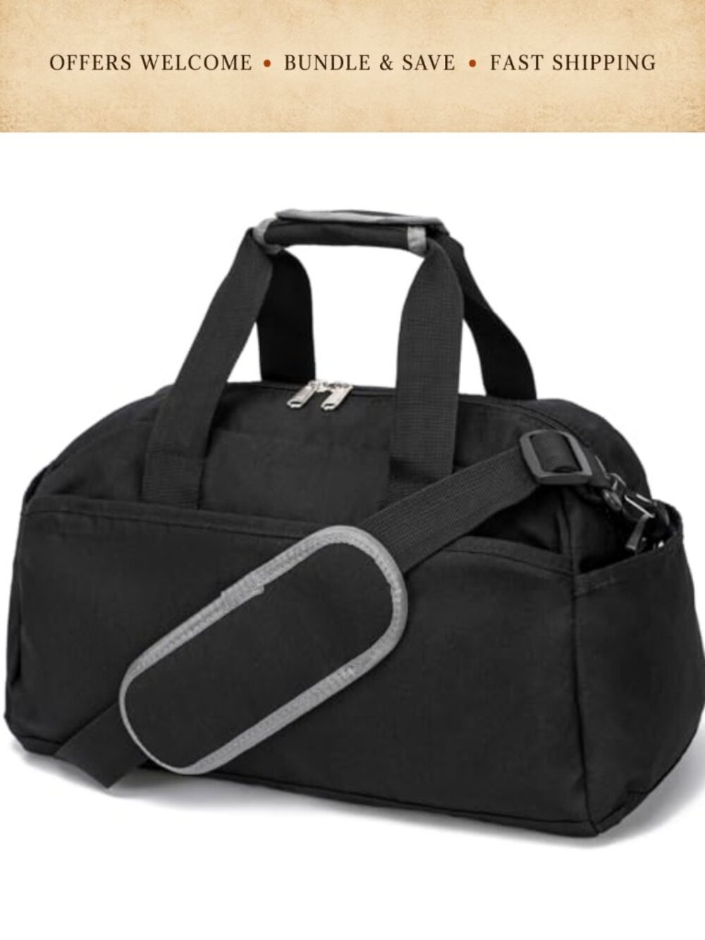 Small Gym Bag Mini Duffel Travel Sports Lightweight Polyester Carry On